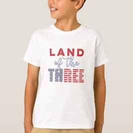 Land van de Drie (Gratis) 3e Verjaardag Party Outf T-shirt