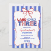 Land van de Drie Patriottische Amerikaanse Meisjes Kaart (Voorkant)