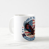 Land van de Free Eagle Graphic Koffiemok (Voorkant links)