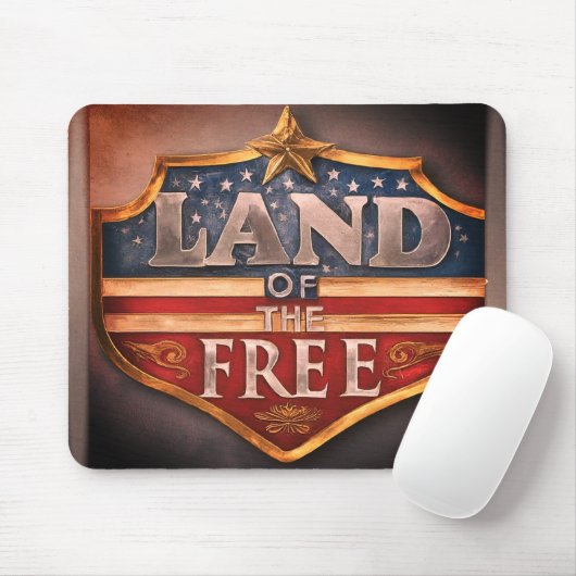 Land van de Free Mousepad Muismat (Met muis)