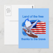 Land van de gratis Tshirts en geschenken Briefkaart (Voorkant / Achterkant)