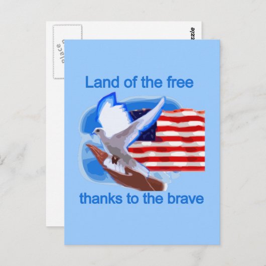 Land van de gratis Tshirts en geschenken Briefkaart (Voorkant / Achterkant)