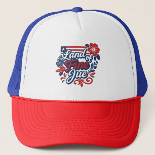 Land van de mooie Jue (Liberiaans honkbal pet) Trucker Pet