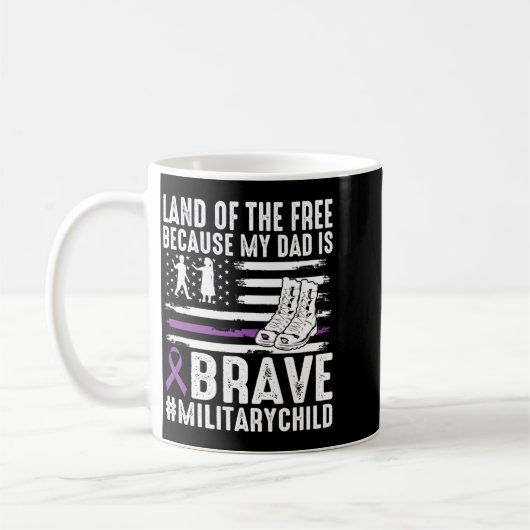Land Van de Omdat Papa Dapper Trots Militair Kind Koffiemok (Links)