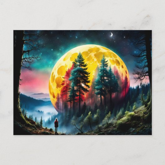 Land van de Ondergaande Maan Briefkaart (Voorkant)