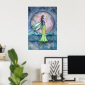 Land van de Orbs Fee Poster Print (Thuiskantoor)