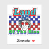 Land van de Rizz 4 juli Sticker (Vel)