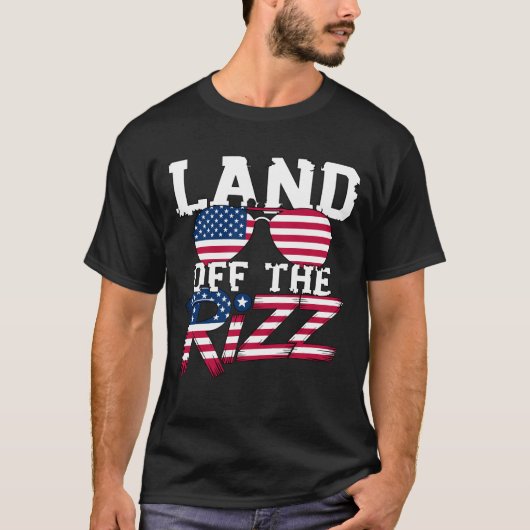 Land van de Rizz - Grappig 4 juli-ontwerp T-shirt (Voorkant)