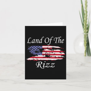 Land Van De Rizz Grappig Patriottisch Trump 4 Juli Kaart