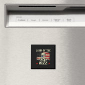 Land Van De Rizz Grappig Patriottisch Trump 4 Juli Magneet (Insitu (Vaatwasser))