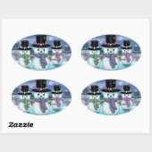 Land van de Snowmen-Kerst stickers (Vel)