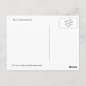 Land van de vallei van Napa in de Herfst Briefkaart (Achterkant)