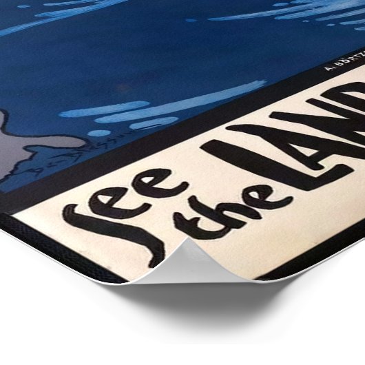 Land van de Vikings Vintage Poster (Hoek)