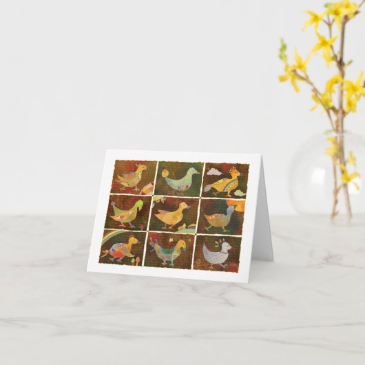 Land van de vogelverschrikking kaart (Gele Bloem)