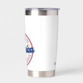 Land van de Vrij Vanwege het Dappere Amerika Geïsoleerde Drinkbeker (Links)