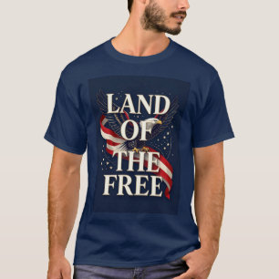 Land Van De Vrije Adelaar Patriottisch T-shirt