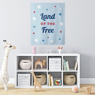 Land van de Vrije Blauwe 4 juli Wandkleed