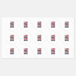 Land van de vrije   De thuishaven van het Brave US Labels
