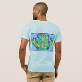 Land van de Vrije Harris-Walz T-shirt (Achterkant volledig)