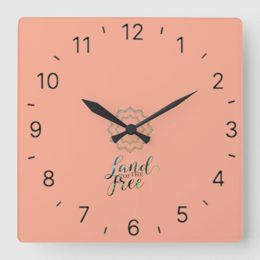 Land van de vrije muur klok (Voorkant)