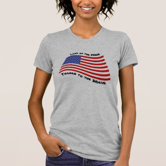 Land Van De VRIJE Omdat Van De DAPPERE! T-shirt (Voorkant)