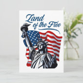 Land van de Vrije - Patriottisch Feestdagenkaart (Staand voorkant)