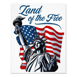 Land van de Vrije - Patriottisch Foto Afdruk