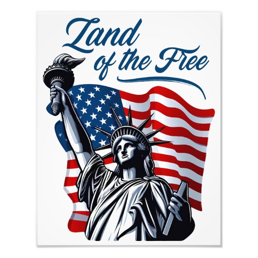 Land van de Vrije - Patriottisch Foto Afdruk (Voorkant)