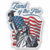 Land van de Vrije - Patriottisch Sticker (Voorkant)