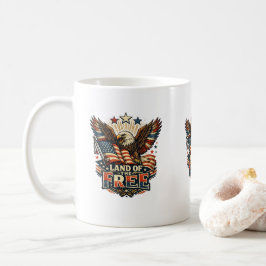 Land Van De Vrije Patriottische Adelaar Vintage VS Koffiemok