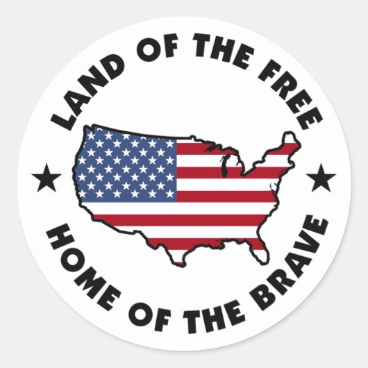 Land van de Vrije Patriottische stickers (Voorkant)