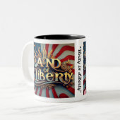 "Land van de Vrije" Tweekleurige Koffiemok (Voorkant links)