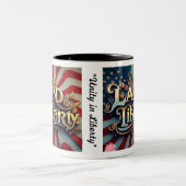 "Land van de Vrije" Tweekleurige Koffiemok (Center)