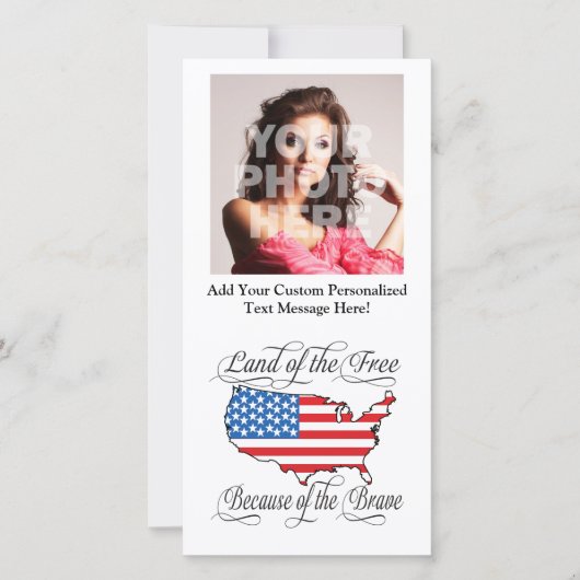 Land van de Vrije vanwege de Brave Patriotic US (Voorkant)