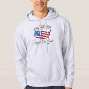 Land van de Vrije vanwege de Brave Patriotic US Hoodie