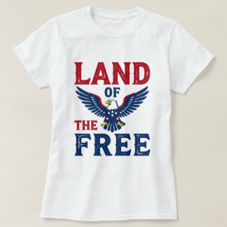 Land van de Vrijen – Amerikaanse Zeearend Patriott T-shirt