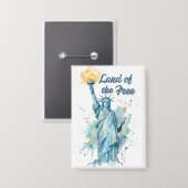 "Land van de Vrijen - Aquarel Beeld van de Vrijhei Button (Voorkant / Achterkant)