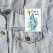 "Land van de Vrijen - Aquarel Beeld van de Vrijhei Button (Insitu)