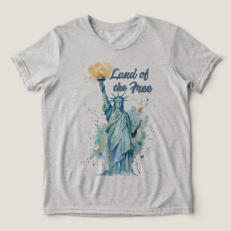 "Land van de Vrijen - Aquarel Beeld van de Vrijhei Tri-Blend Shirt