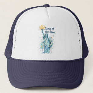 "Land van de Vrijen - Aquarel Beeld van de Vrijhei Trucker Pet