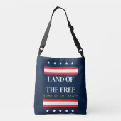 Land van de Vrijen Thuis van de Dapperen 4 juli Crossbody Tas (Achterkant)