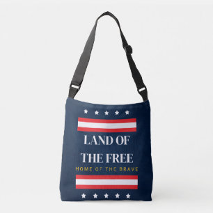 Land van de Vrijen Thuis van de Dapperen 4 juli Crossbody Tas