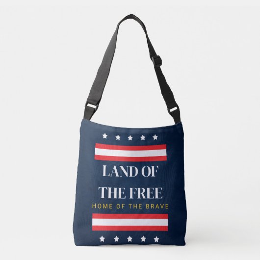 Land van de Vrijen Thuis van de Dapperen 4 juli Crossbody Tas (Voorkant)
