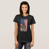 Land Van De Vrijen Thuis Van De Dapperen 4e Juli T-shirt (Voorkant volledig)