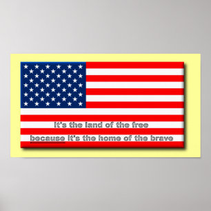 Land van de Vrijen, Thuis van de Dapperen Print Po