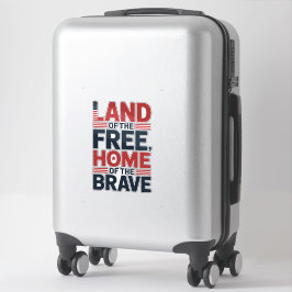 Land van de Vrijen | Thuis van de Dapperen USA T-s Sticker