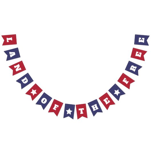 Land van de Vrijheid - 4th of July Nationale Anthe Vlaggetjes (Alle)