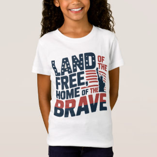 Land van de Vrijheid, Thuis van de Dappere – 4 jul T-shirt