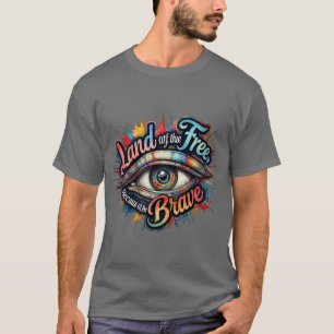 Land van de Vrijheid, vanwege de dappere patriotti T-shirt