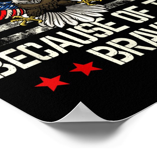 Land van de Vrijheid, vanwege het dappere monument Poster (Hoek)